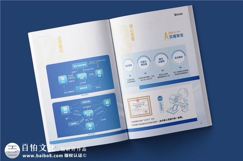 電商平臺簡介宣傳冊設(shè)計-校服電商采購平臺畫冊